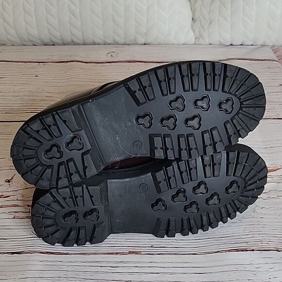 Quipid Burgundy Vegan Leather Platform Boots Size 10 - Picture 8 of 8